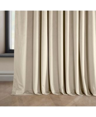Extra Wide Signature Plush Velvet Hotel Blackout Curtain