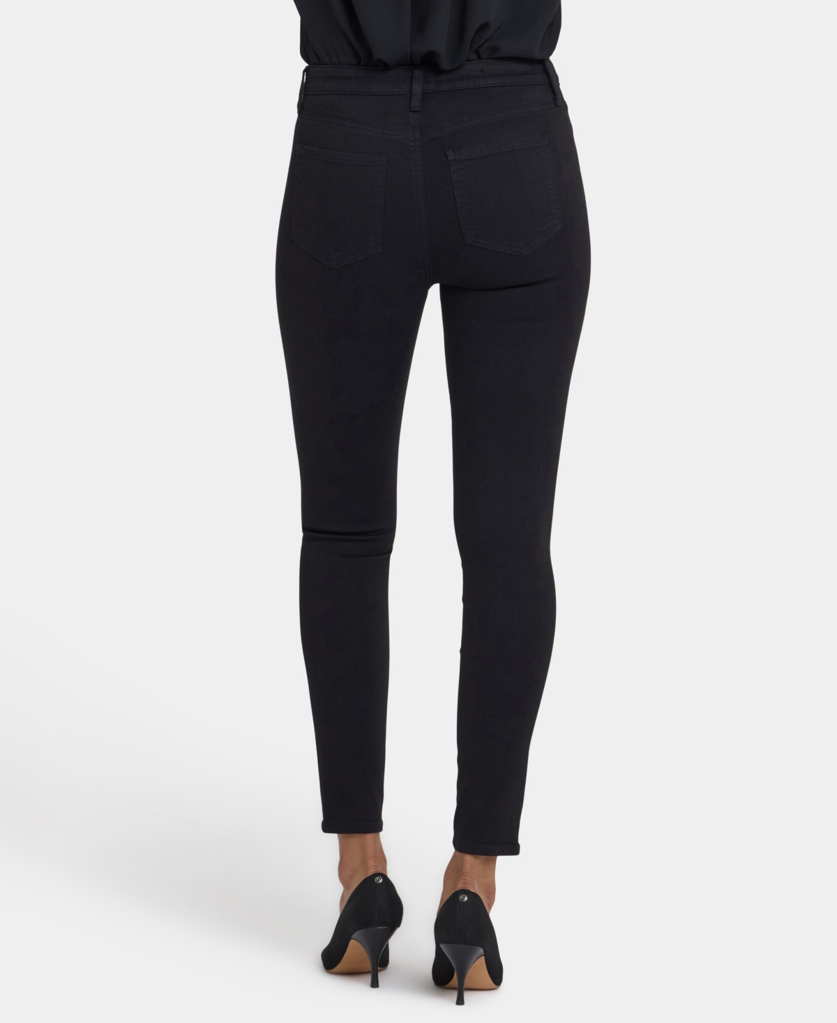 Nydj Women's Ami Skinny Contoured Seam Jeans In Black