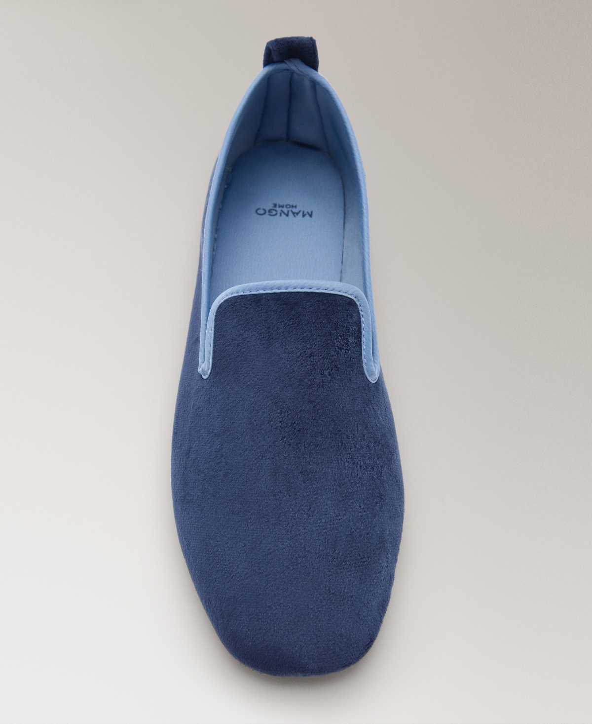 Mango Women's Piping Detail Velour Slippers