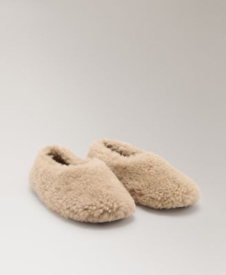 MANGO - Women's Wool Ballerina Flats