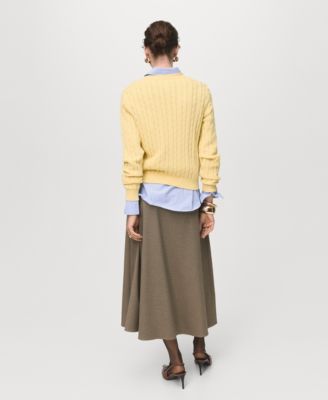 Women's Braided Knitted Sweater