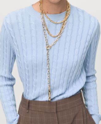 Women's Braided Knitted Sweater