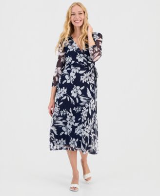 Women's Side-Tie Midi Dress