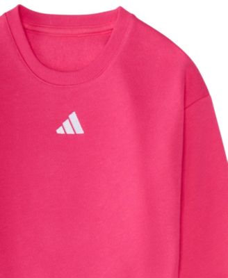 Baby Girls Long-Sleeve Crewneck Sweatshirt and Joggers, 2-Piece Set