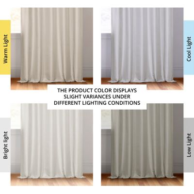 Vintage Textured Faux Dupioni Silk Curtain