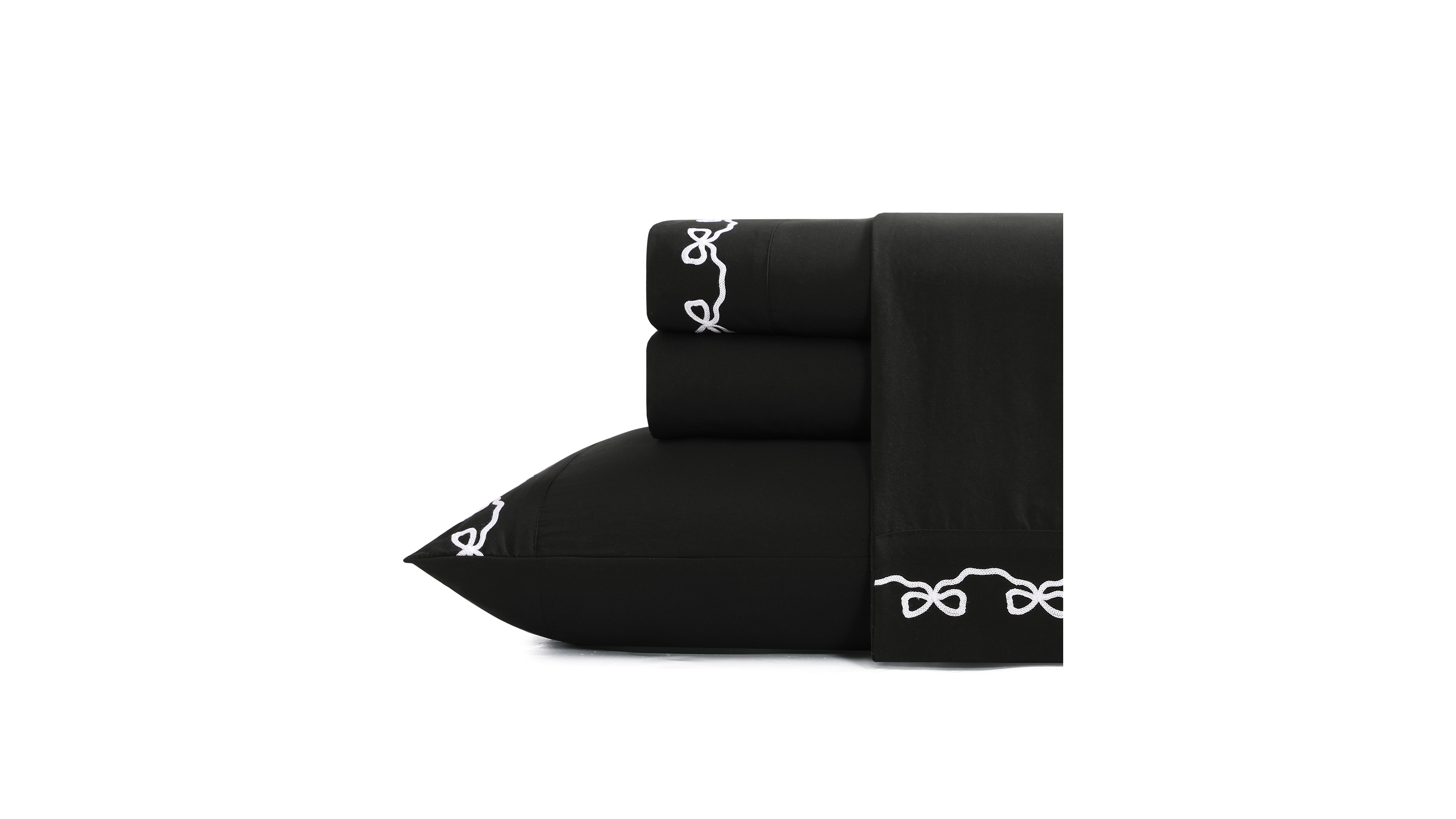 Elle Decor Embroidered 4-Pc. Sheet Set, Queen