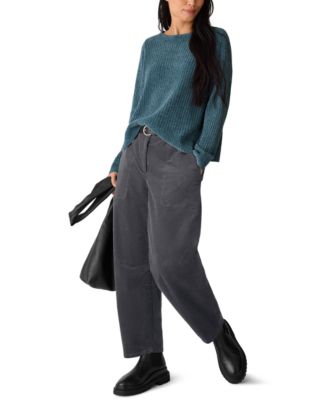 Women's Square Armhole Crewneck Sweater