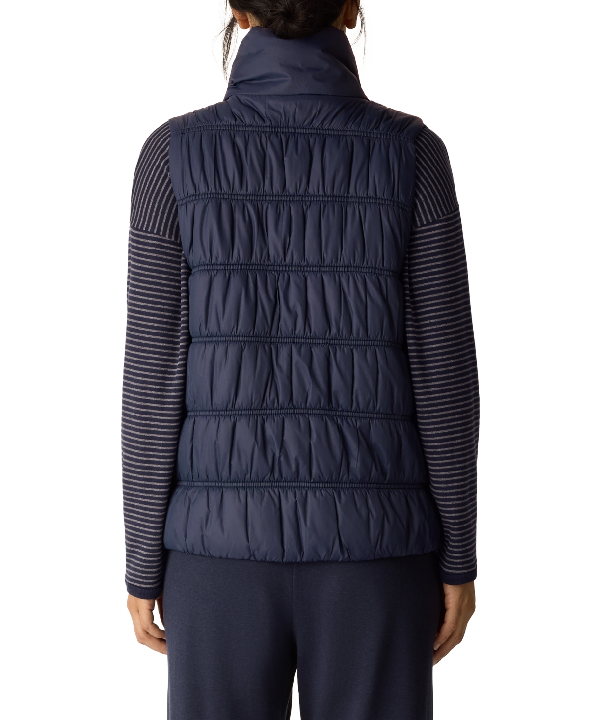 Eileen Fisher Women's High-Collar Ruched Vest