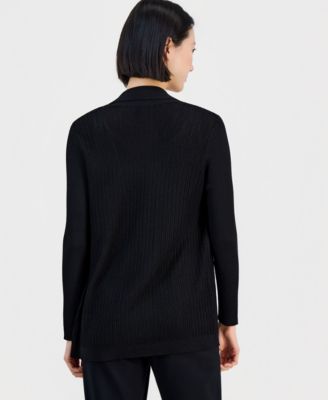 Women's Long-Sleeve Open-Front Cardigan