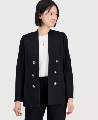 Women's Open-Front Stand Collar Blazer