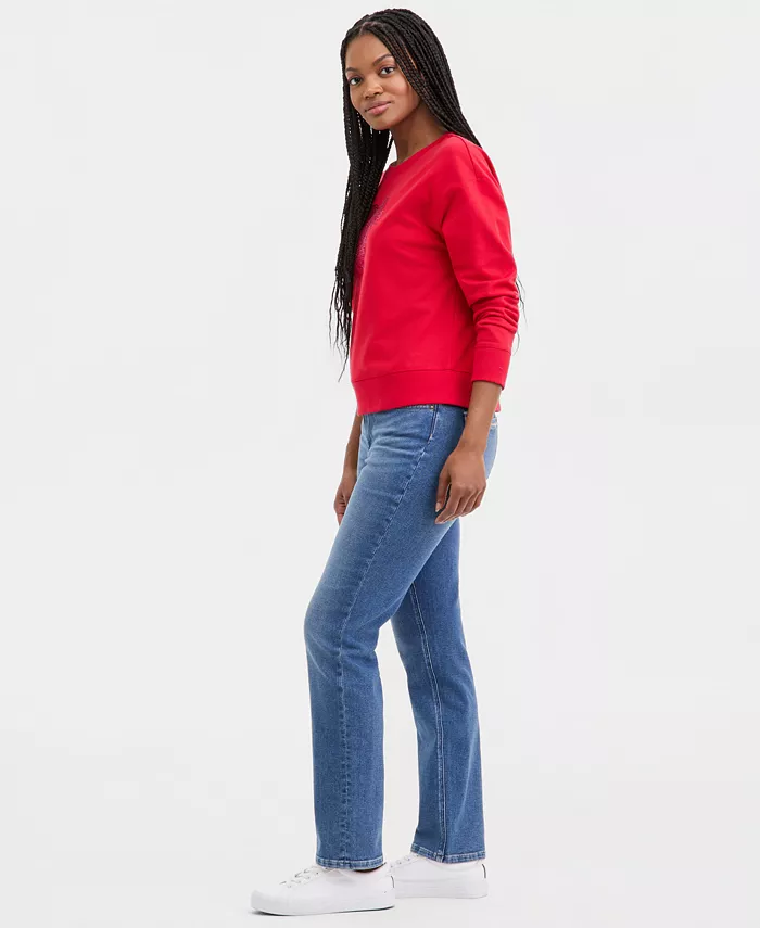 Women's Mid-Rise Bay Straight Jeans - thumbnail 2