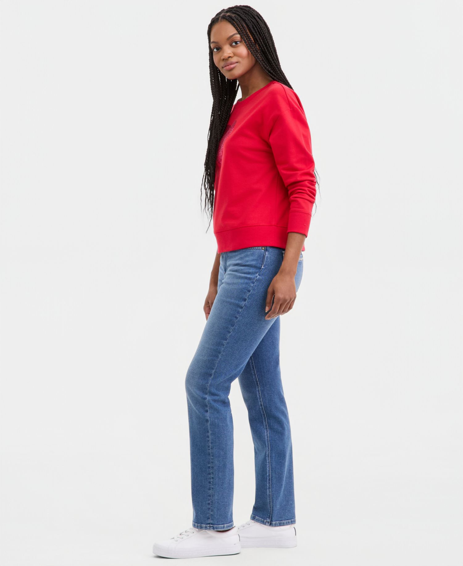 Women's Mid-Rise Bay Straight Jeans