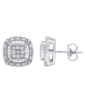 2-Piece Diamond Earrings and Pendant Necklace Set (1/4 ct. t.w.) in Sterling Silver