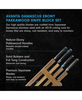 Avanta Damascus 10 pc Block Set
