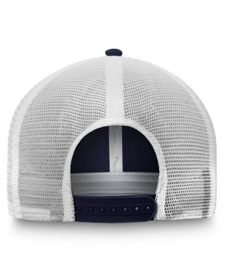 Men's Blue/White New York Rangers Core Primary Logo Trucker Adjustable Hat