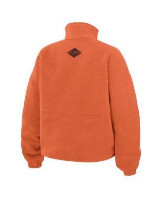 Women's Orange Philadelphia Flyers Polar Fleece Half-Zip Jacket