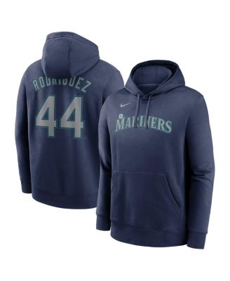 Nike - Men's Julio Rodríguez Navy Seattle Mariners Player Name Number Club Fleece Pullover Hoodie