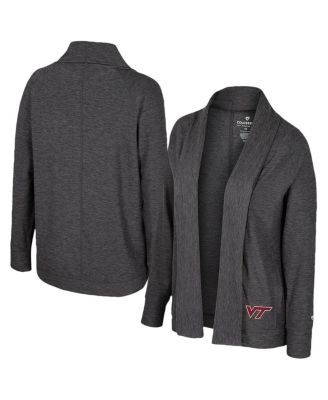 Colosseum - Women's Charcoal Virginia Tech Hokies&nbsp;Dash Cardigan