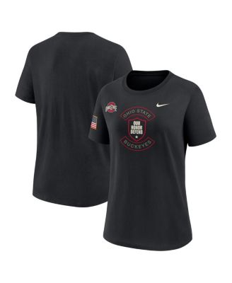 Nike - Women's Black Ohio State Buckeyes 2025 Military Appreciation Dri-FIT T-Shirt