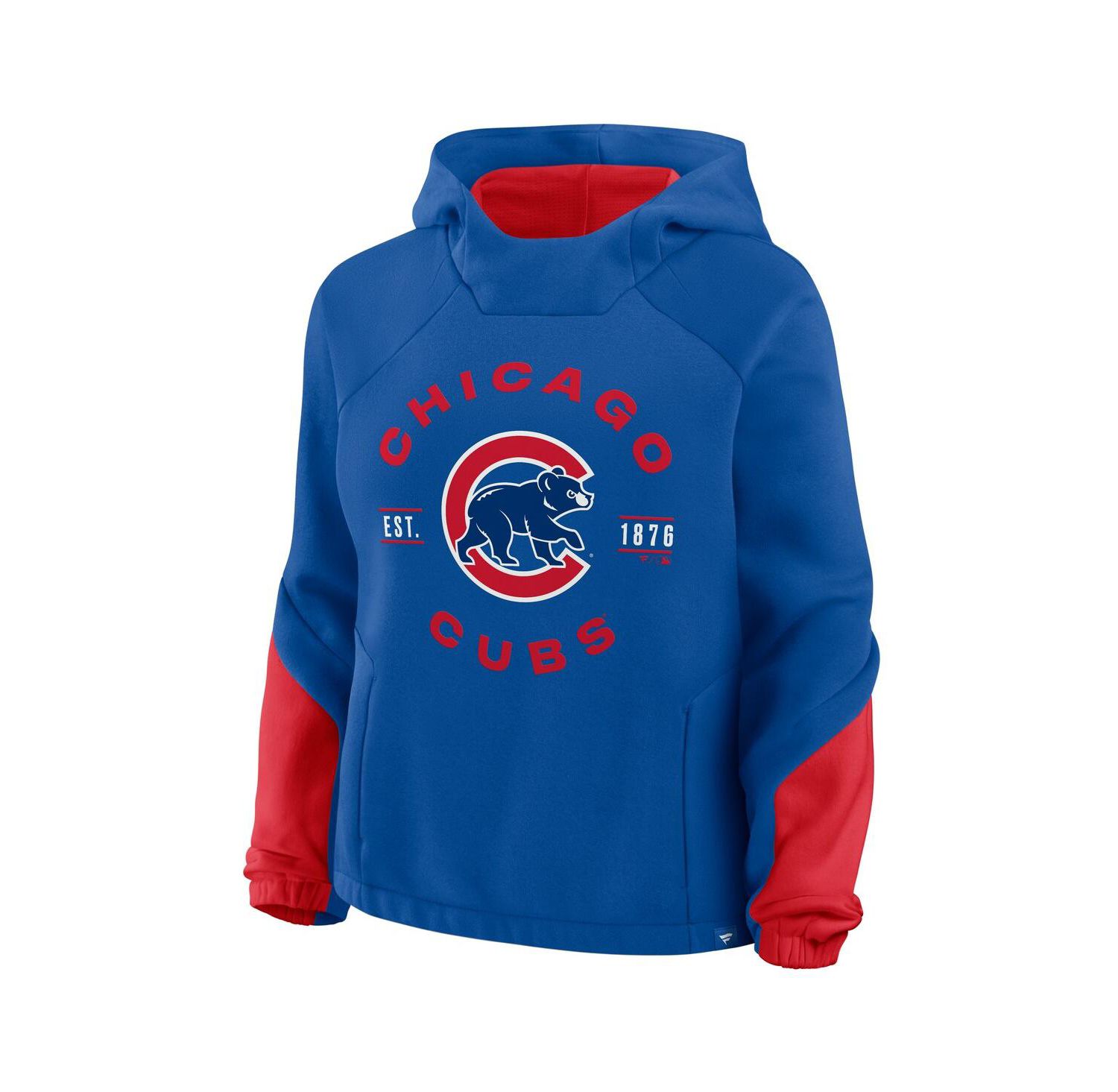 Women's Royal Chicago Cubs Oversized Time to Win Pullover Hoodie