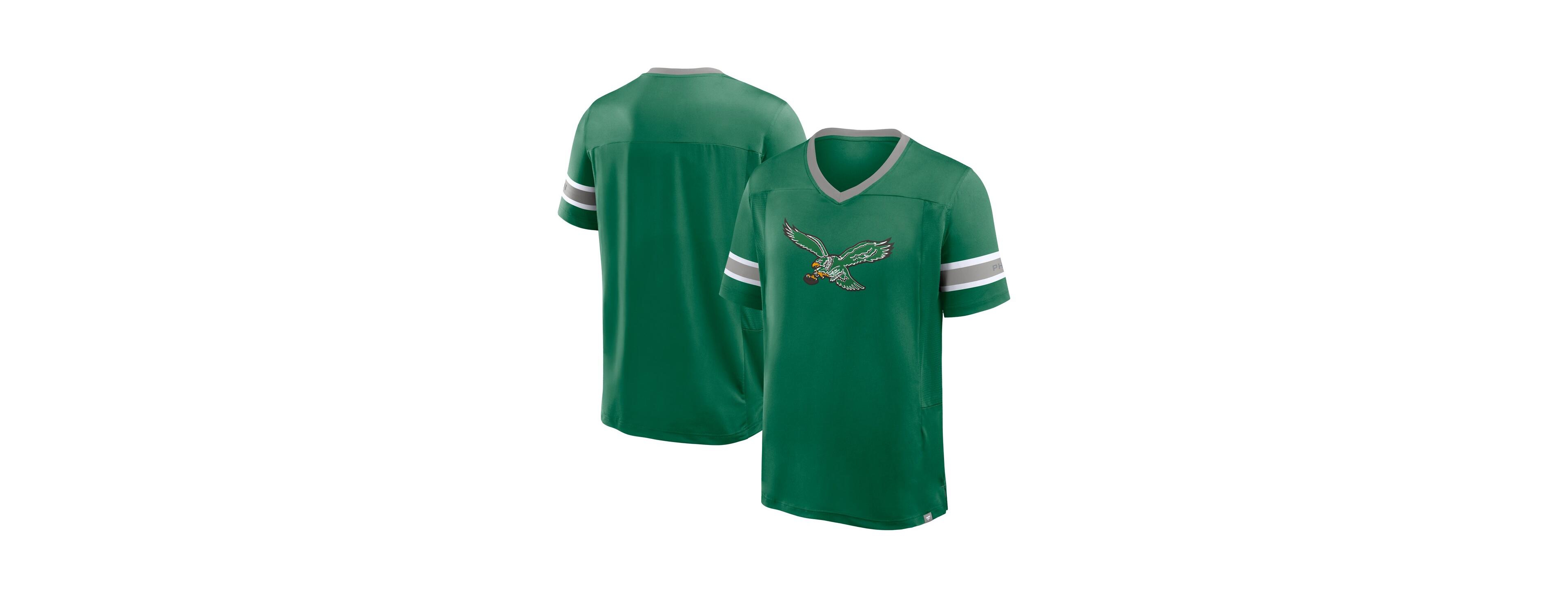 Fanatics Men's Kelly Green Philadelphia Eagles Hometown Premium Hashmark V-Neck T-Shirt