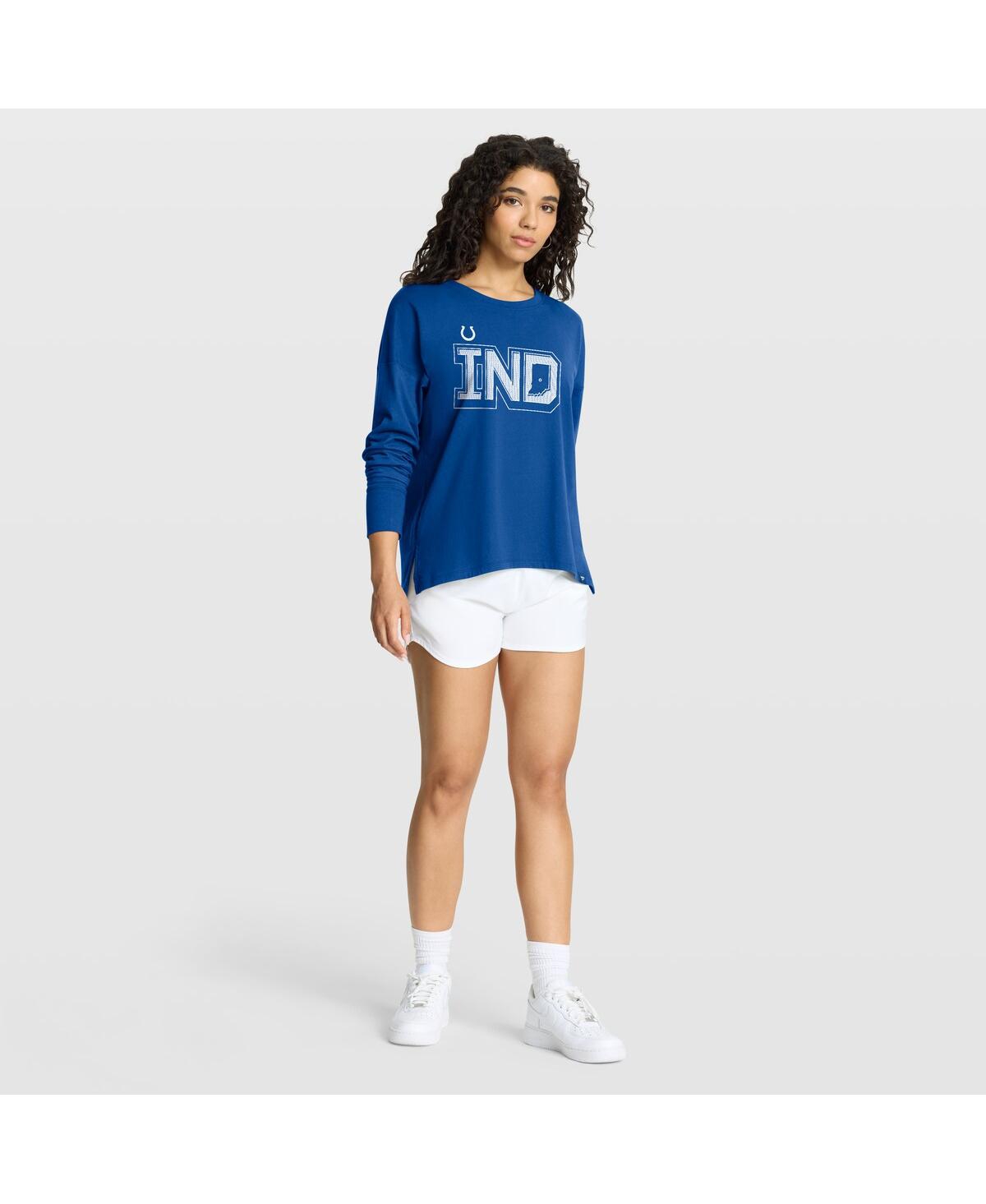 Fanatics Women's Royal Indianapolis Colts Hometown Legacy Long Sleeve T-Shirt