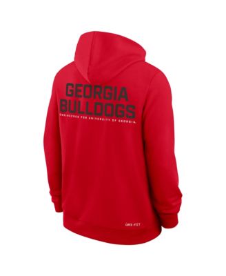 Men's Red Georgia Bulldogs 2025 Sideline Standard Issue Dri-FIT Full-Zip Hoodie