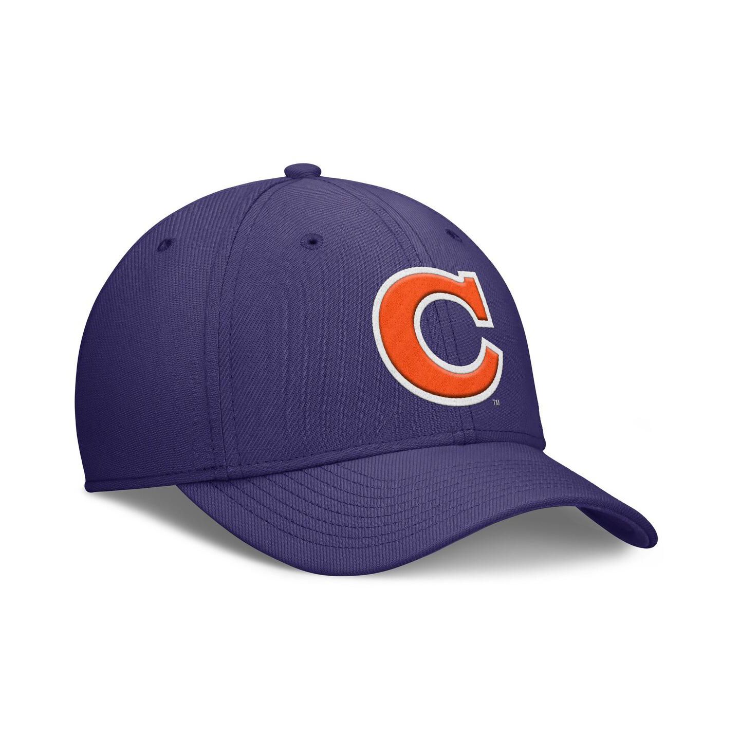 Мужская кепка Nike Purple Clemson Tigers Rise Academic Dri-FIT Flex Hat — фото 3