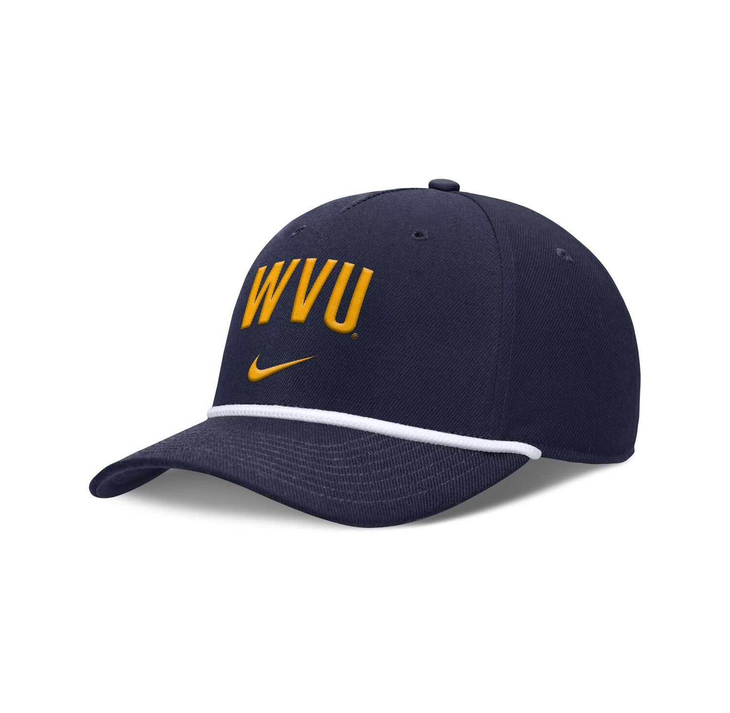 Men's Navy West Virginia Mountaineers Rise Campus Adjustable Hat