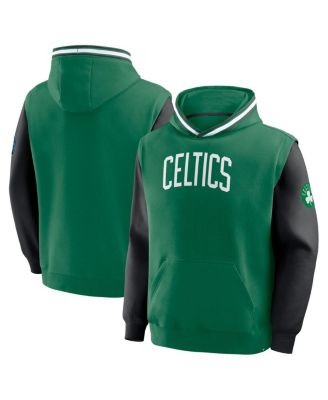 Fanatics - Men's Kelly Green/Black Boston Celtics Half Court Shot Clock Fastbreak Hoodie