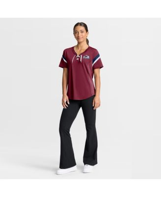 Women's Burgundy Colorado Avalanche Offside Athena T-Shirt