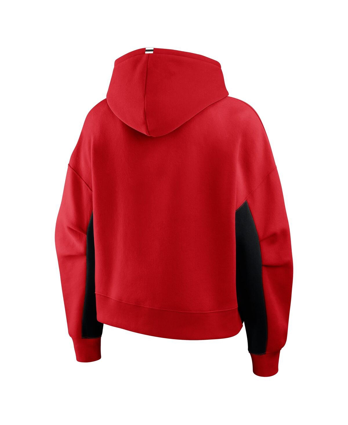 Fanatics Women's Red New Jersey Devils Back Check Boxy Hoodie