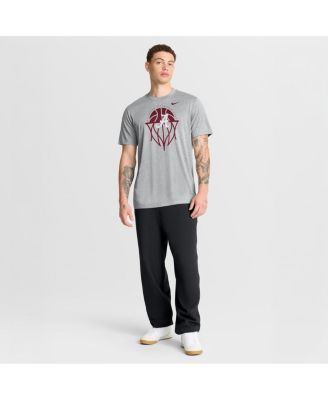 Men's Gray Alabama Crimson Tide Basketball Icon Legend T-Shirt