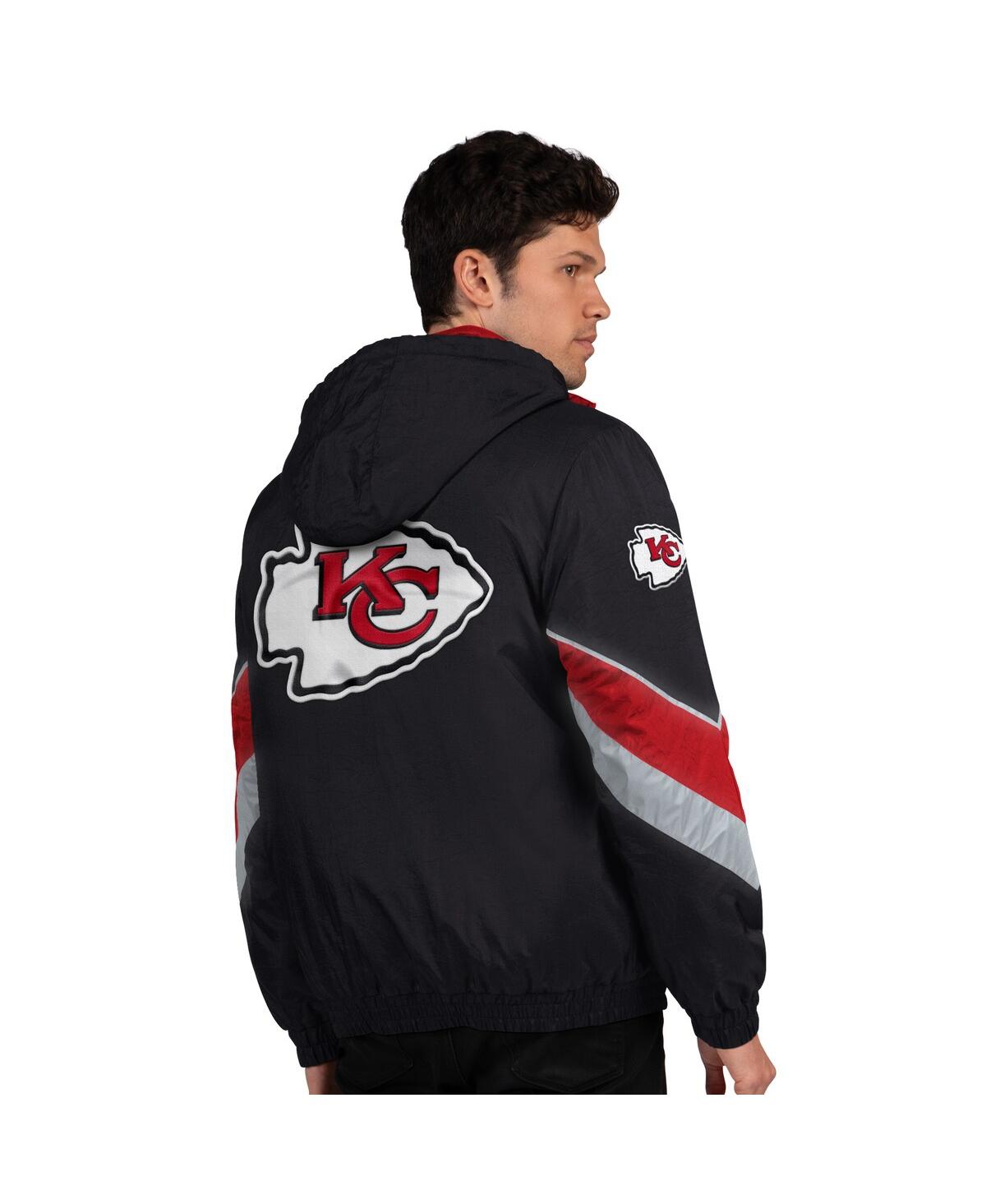 Starter Men's Black/Red Kansas City Chiefs Thursday Night Gridiron Full-Zip Jacket