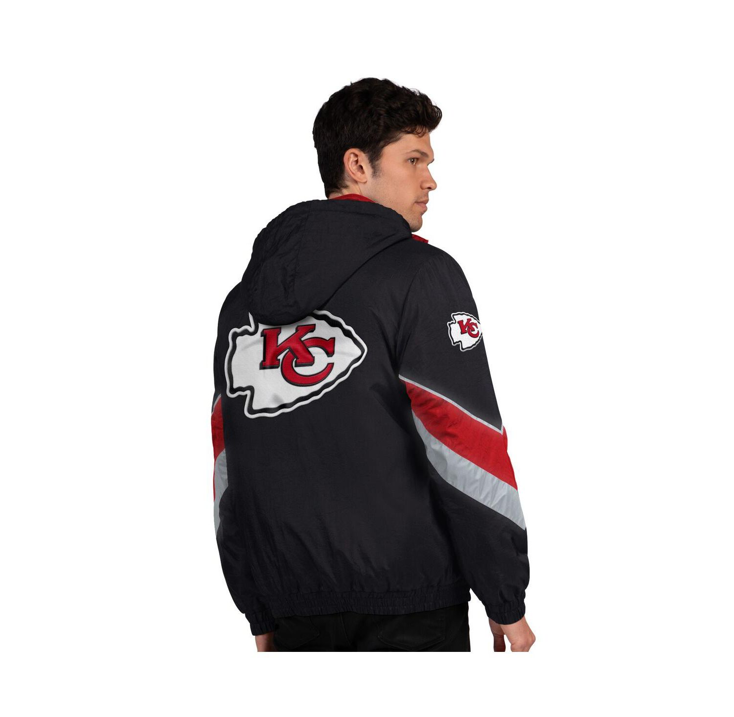 Men's Black/Red Kansas City Chiefs Thursday Night Gridiron Full-Zip Jacket