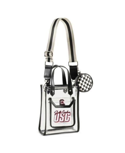 Женская сумка WEAR by Erin Andrews South Carolina Gamecocks Clear Stadium Coin Pouch with Crossbody Purse