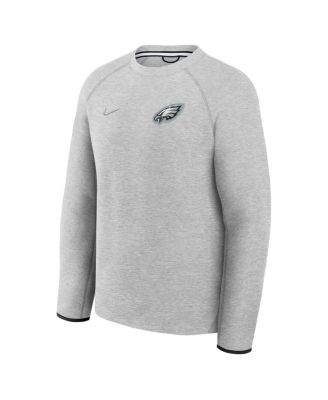 Men's Heather Gray Philadelphia Eagles Tech Fleece Raglan Sweatshirt
