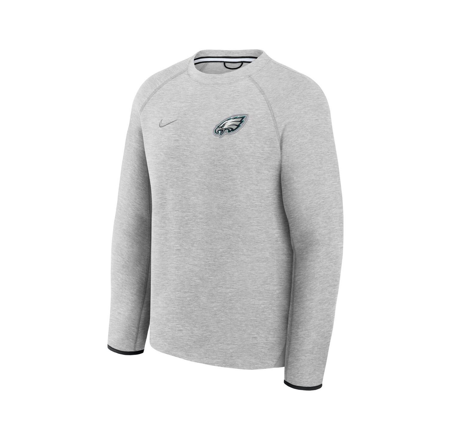 Men's Heather Gray Philadelphia Eagles Tech Fleece Raglan Sweatshirt