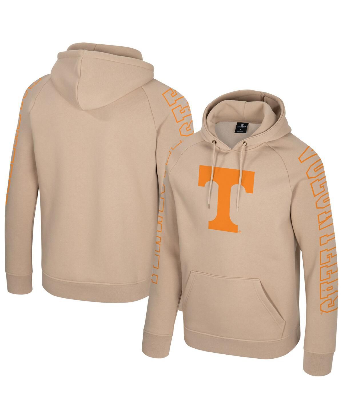 Мужская коричневая толстовка реглан Tennessee Volunteers Big Break с капюшоном
