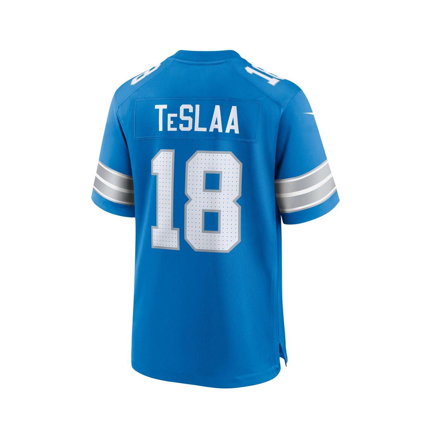 Мужской топ Nike Isaac TeSlaa Blue Detroit Lions Game Player Jersey — фото 2
