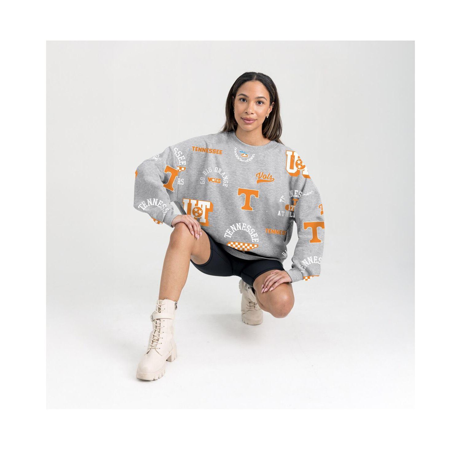 Women's Gray Tennessee Volunteers Always on Repeat Fleece Sweatshirt