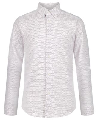 Calvin Klein - Boys 8-20 Stretch Ditsy Dot Print Shirt