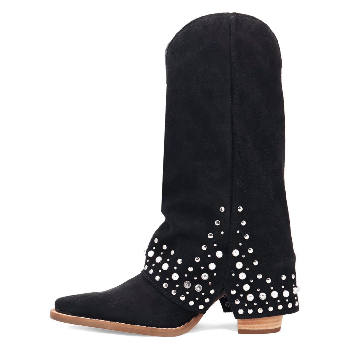 Женские ботинки Dingo Howdy Honey Suede Leather, цвет: Чёрный — фото 4