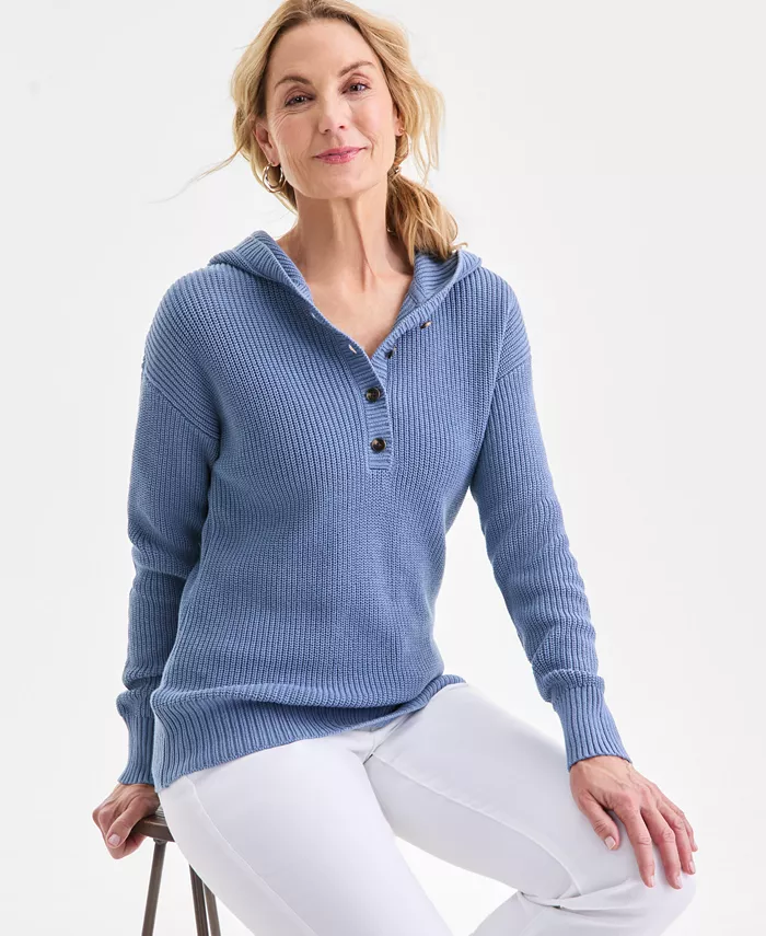 Women's Cotton Hoodie Sweater - thumbnail 8