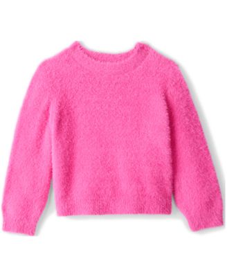 Girls' Toddler 2T-5T Brushed Crewneck Sweater