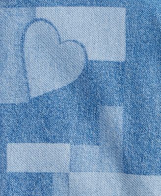 Girls 5-20 Olivia Cotton Patch Wide-Leg Cropped Jeans, Macy's Exclusive