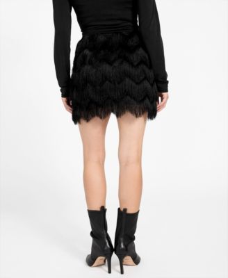 Women's Alyna Fringe Mini Skirt