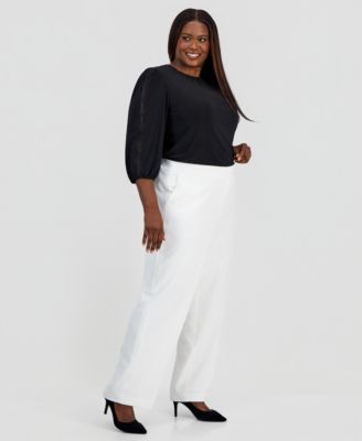Plus Size Core Julia Stretch Wide-Leg Pants