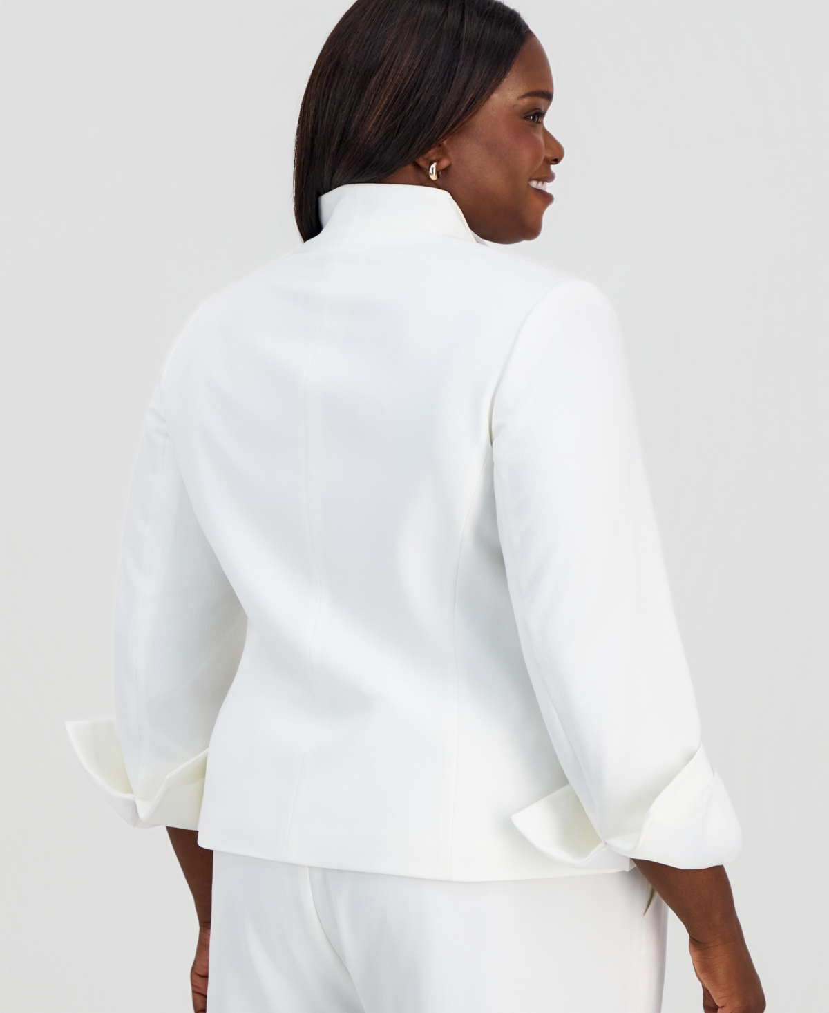 Kasper Plus Three-Button Blazer
