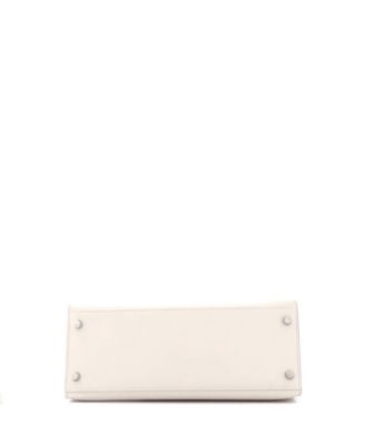 Kelly 28 Handbag Light Epsom with Palladium Hardware